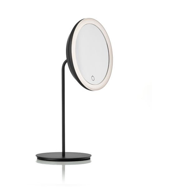 Čierne kozmetické zrkadlo Zone Eve, ø 18 cm