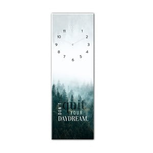 Sklenené nástenné hodiny Styler Daydream, 20 x 60 cm