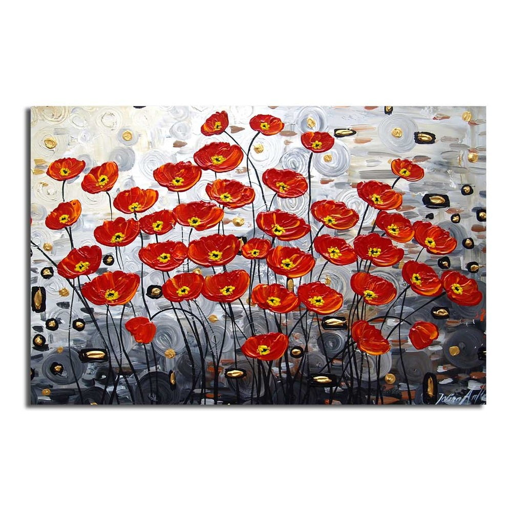 Obrázok Obraz na plátne Poppy Field, 70 × 45 cm