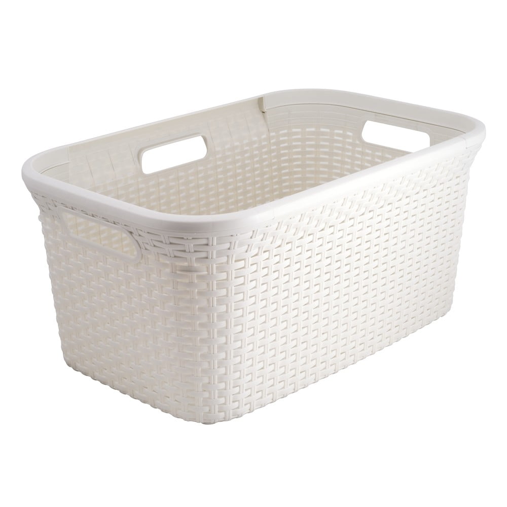 E-shop Biely kôš na bielizeň Curver Style Basket, 45 l