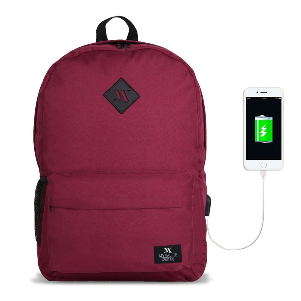 Obrázok Tmavovínový batoh s USB portom My Valice SPECTA Smart Bag