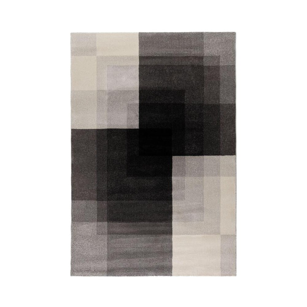 Sivo-čierny koberec Flair Rugs Plaza, 160 x 230 cm