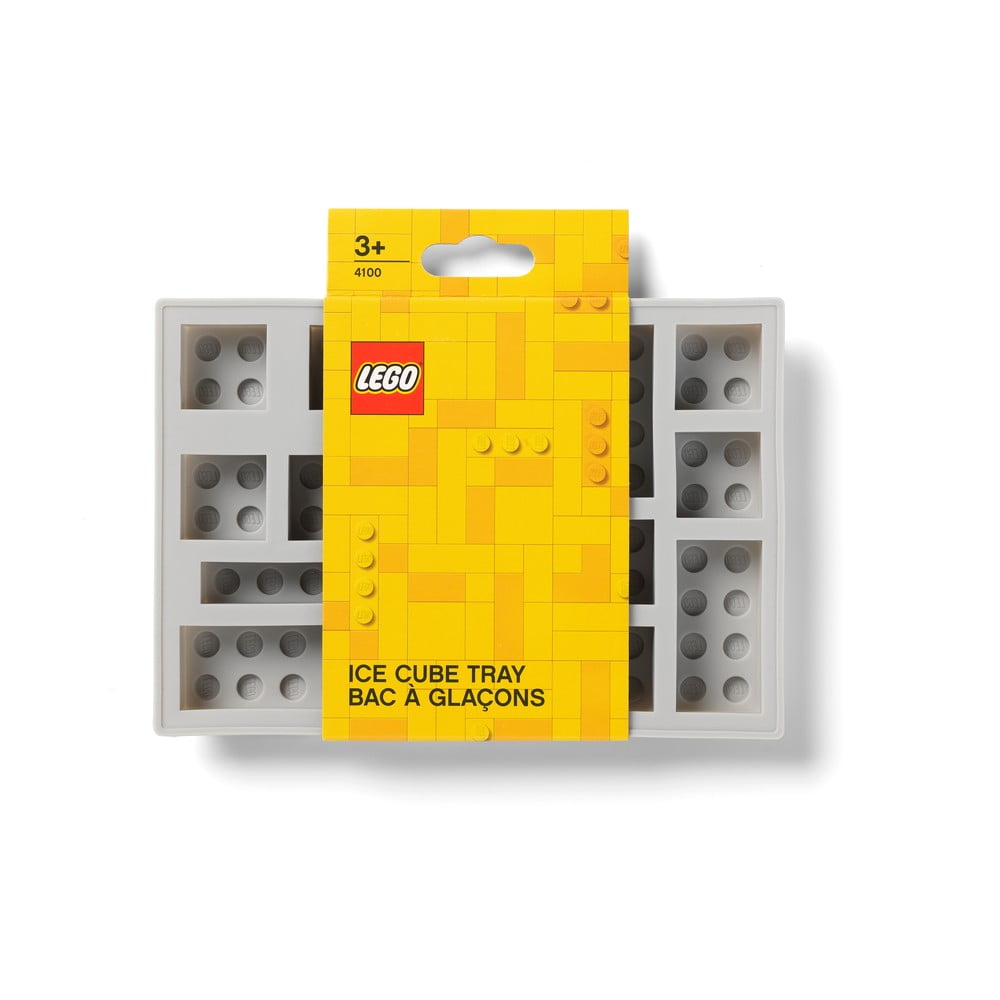 Obrázok Sivá silikónová forma na ľad v tvare dielika LEGO®