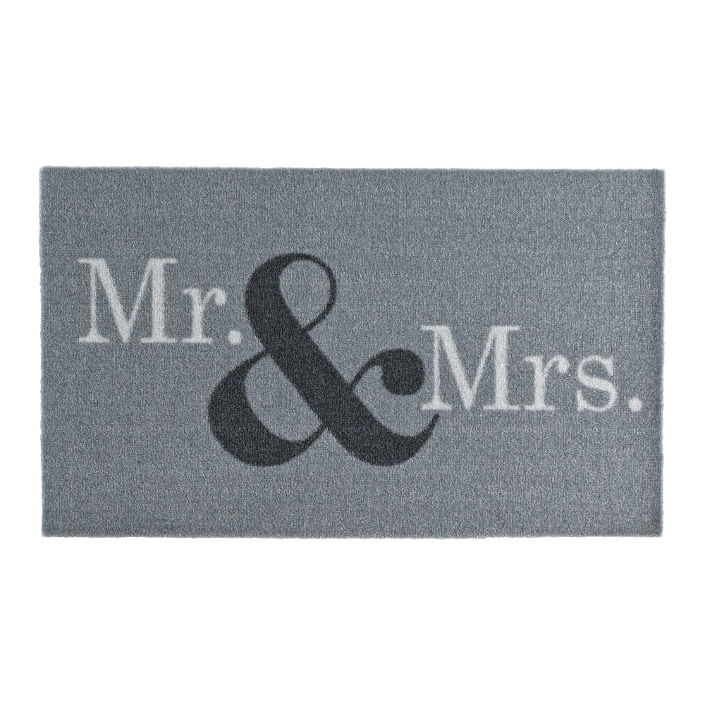 E-shop Sivá rohožka Zala Living Design Mr and Mrs, 50 × 70 cm