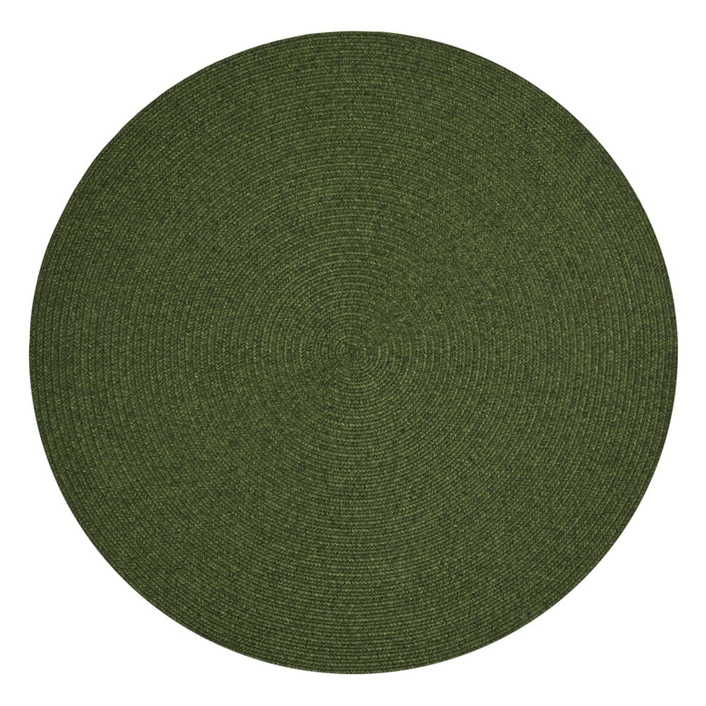 E-shop Zelený okrúhly vonkajší koberec ø 150 cm - NORTHRUGS