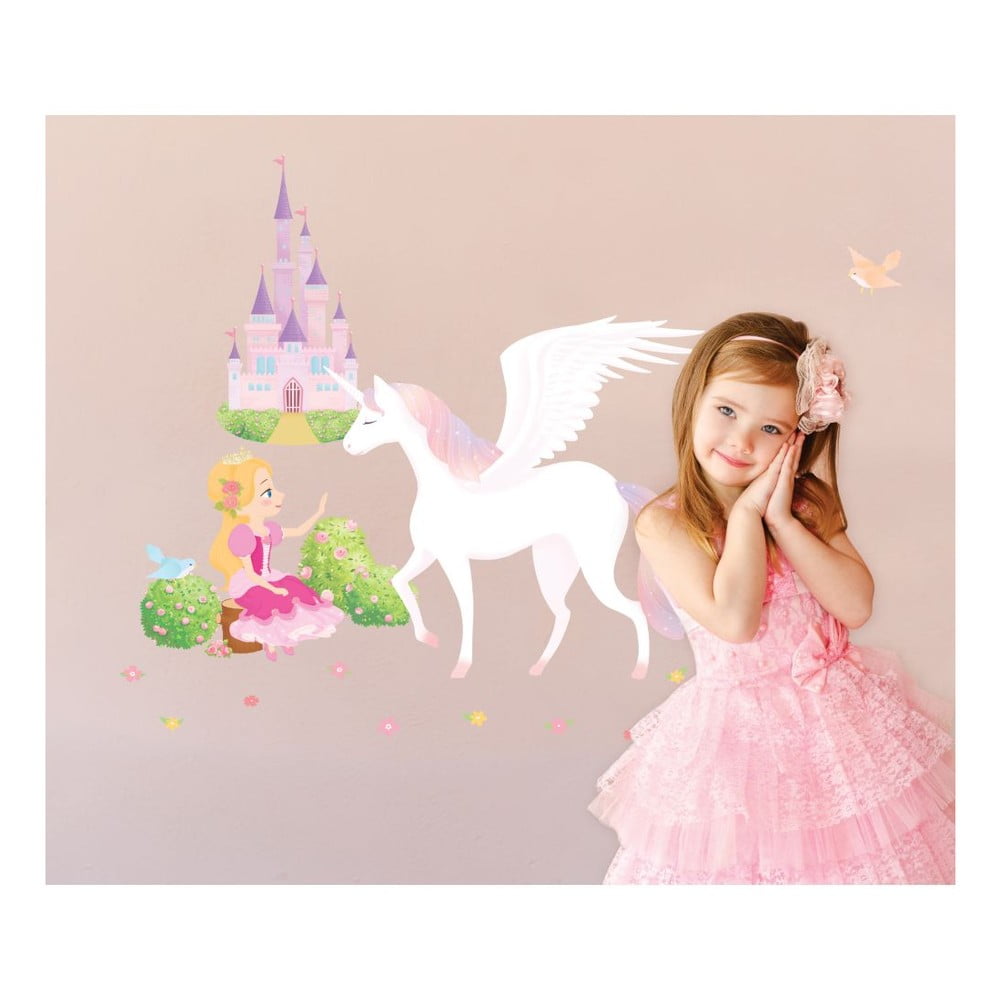 E-shop Sada samolepiek Ambiance Princess, Unicorn and Castle