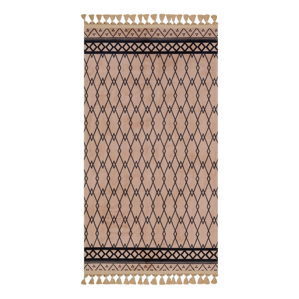 E-shop Hnedý umývateľný koberec behúň 300x100 cm - Vitaus