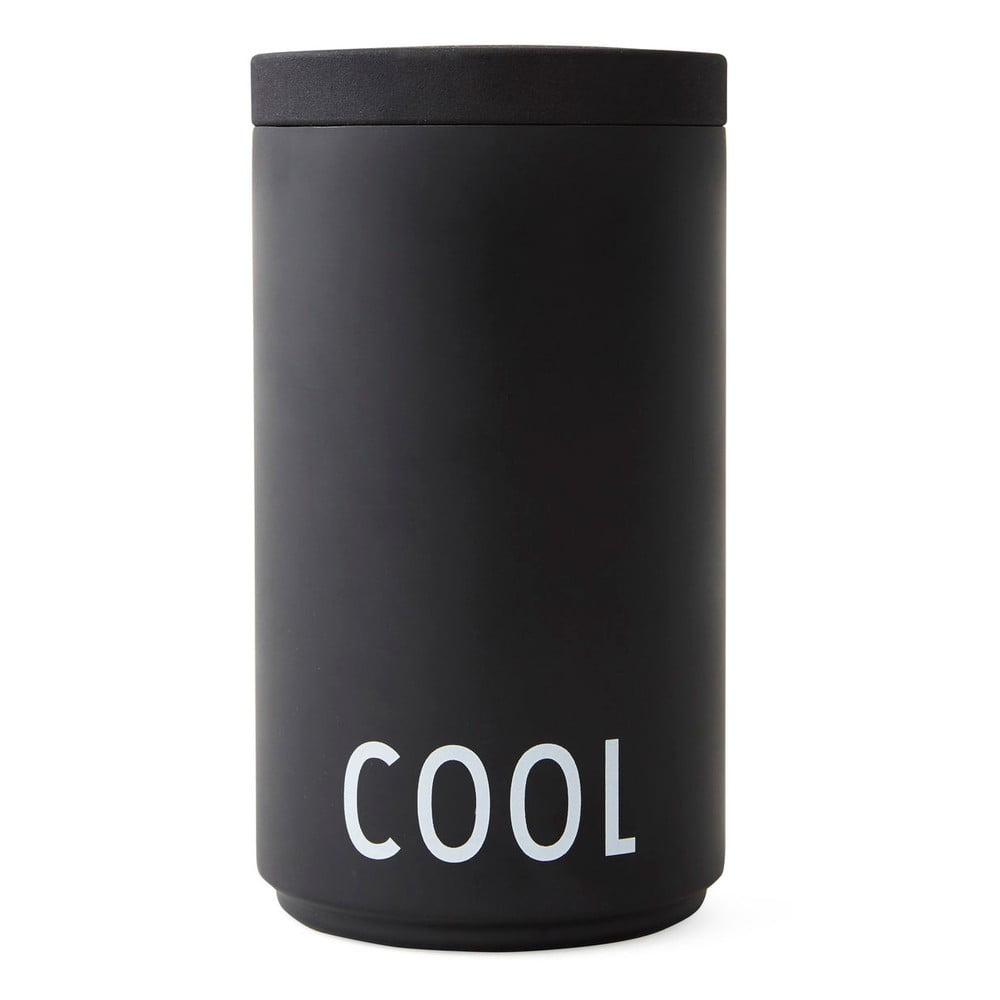 E-shop Čierna chladiaca nádoba Design Letters Bucket
