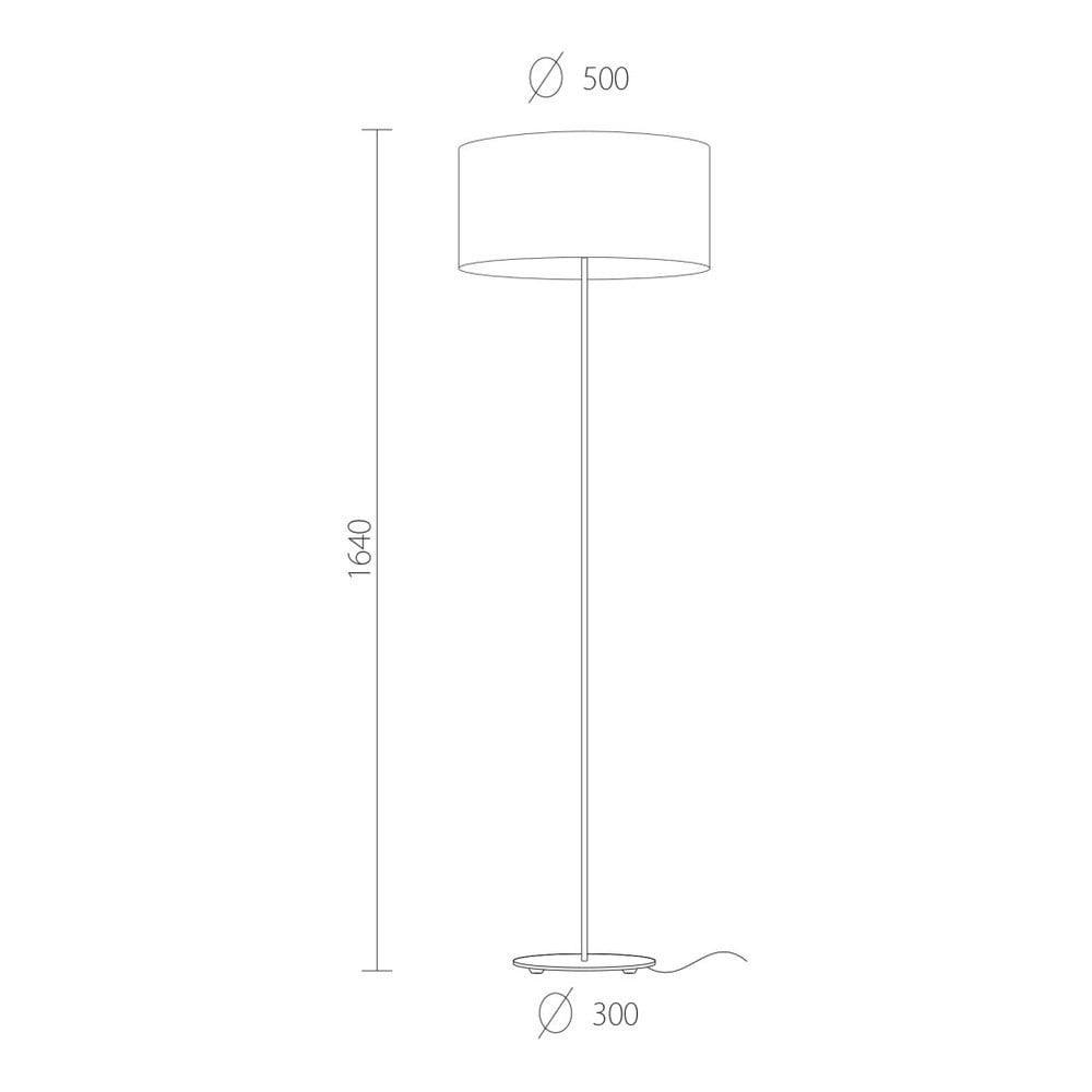 Obrázok Čierno-medená voľne stojacia lampa Sotto Luce MIKA Elementary Xl 1F