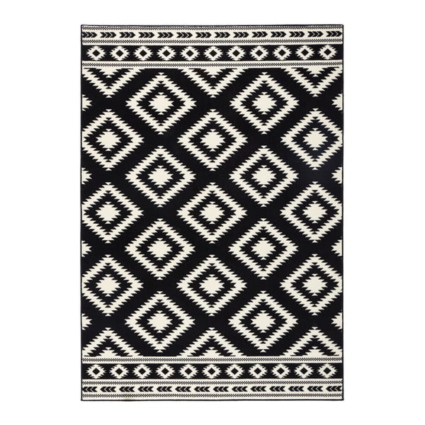 Čierno-biely koberec Hanse Home Gloria Ethno, 160 x 230 cm