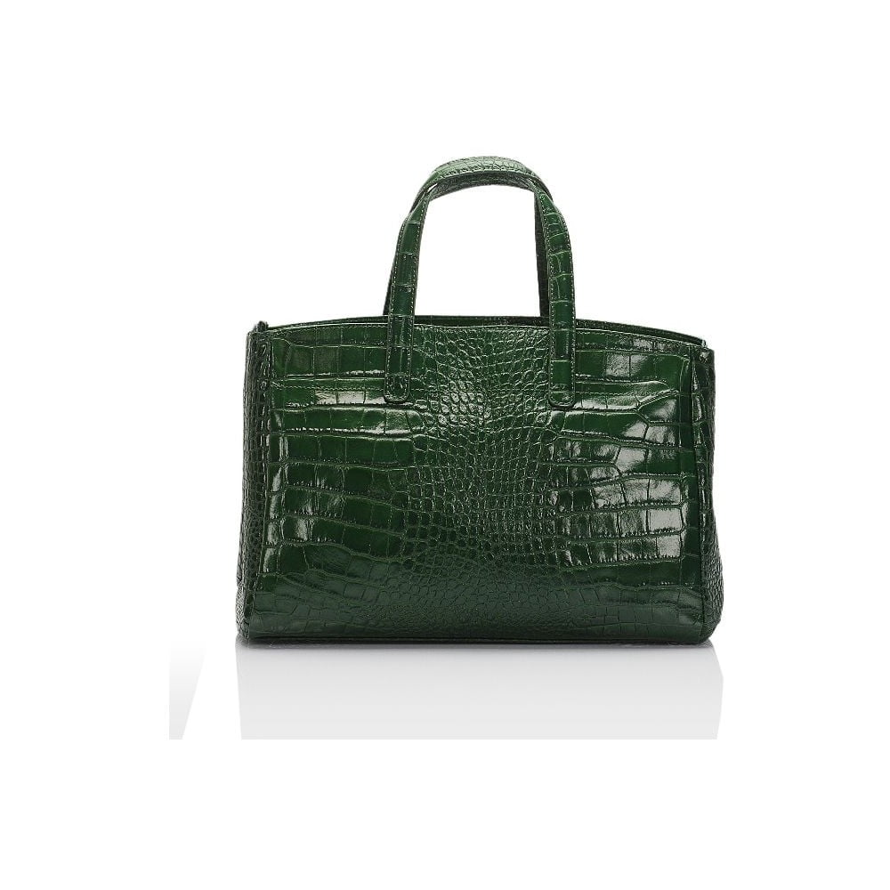 E-shop Zelená kožená kabelka Lisa Minardi Magnata