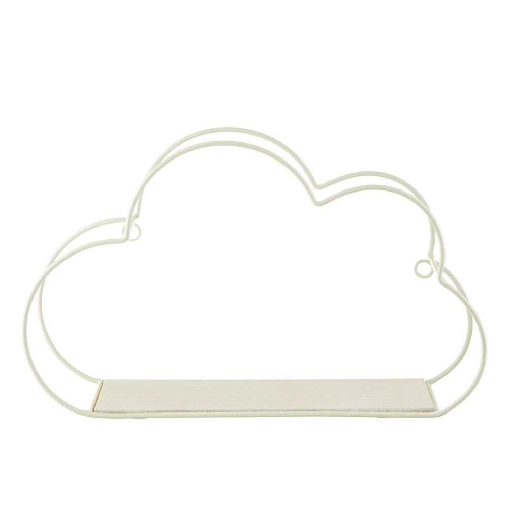 E-shop Biela nástenná polica Sass & Belle Cloud, šírka 35 cm
