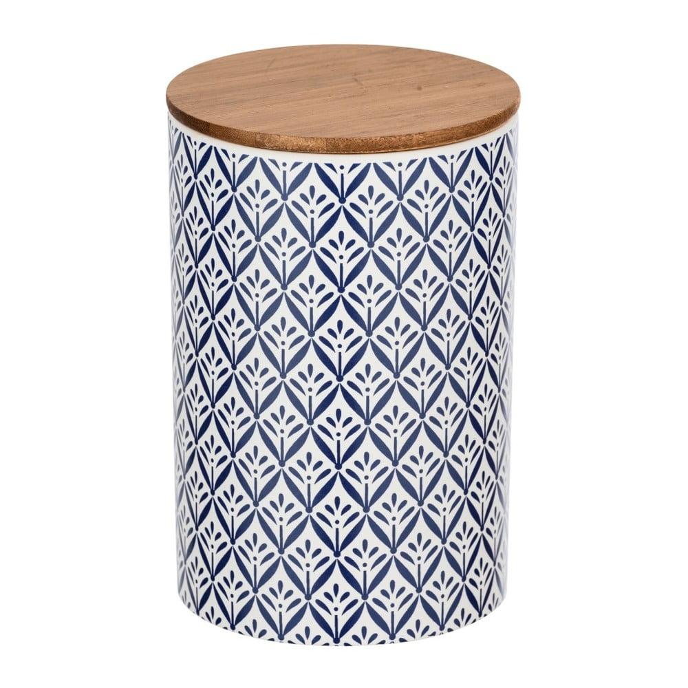 E-shop Keramický úložný box s bambusovým vekom Wenko Lorca, 1,45 l