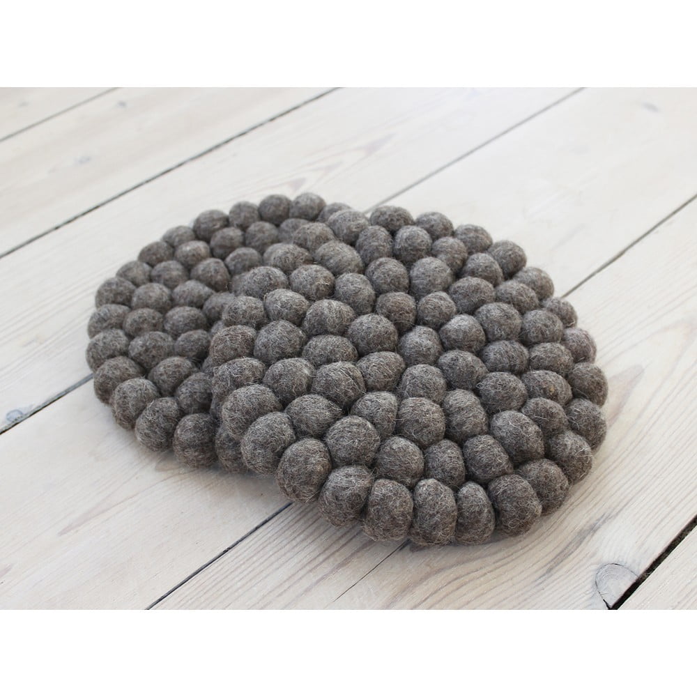 Obrázok Orechovohnedá guľôčková podložka z vlny Wooldot Ball Coaster, ⌀ 20 cm