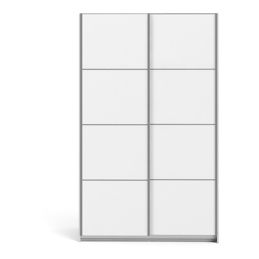 E-shop Biela šatníková skriňa Tvilum Verona, 122 x 202 cm