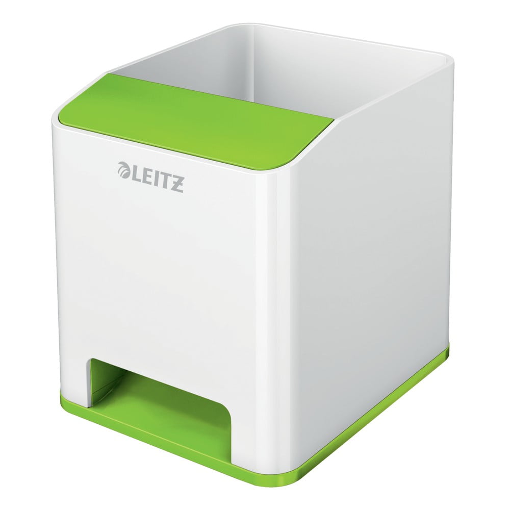 E-shop Bielo-zelený stojan na ceruzky Leitz WOW