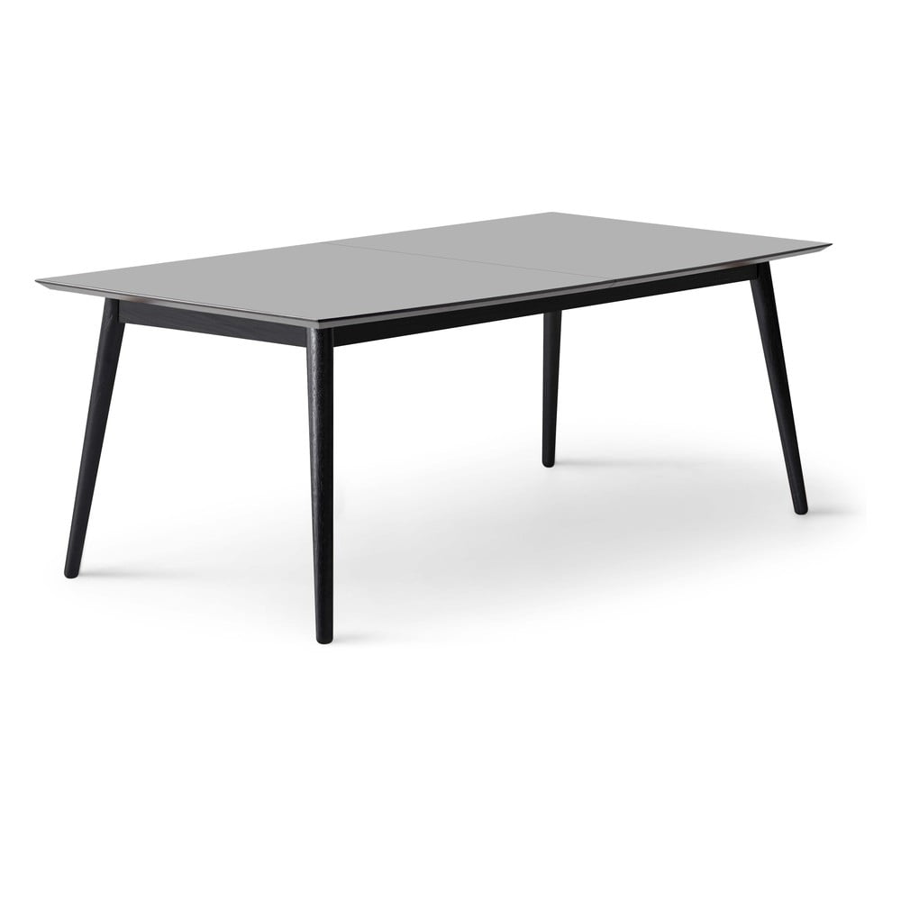 Čierny/antracitovosivý rozkladací jedálenský stôl 100x210 cm Meza – Hammel Furniture