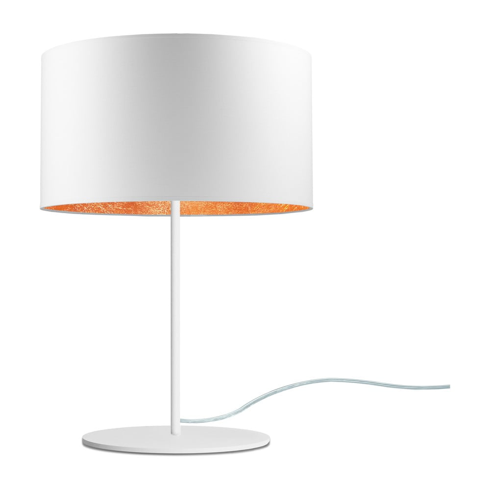 E-shop Bielo-bronzová stolová lampa Sotto Luce MIKA M 1T