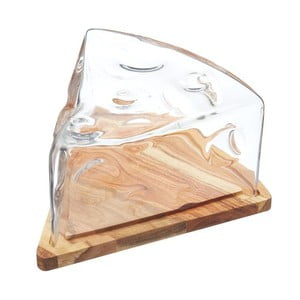 Podnos na syr s poklopom Kitchen Craft Master Glass