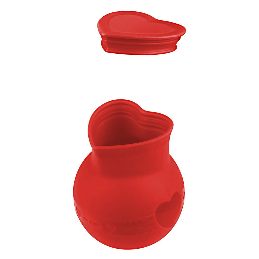 E-shop Červená silikónová nádoba na rozpustenie čokolády Dr. Oetker Flexxibel Love, 250 ml