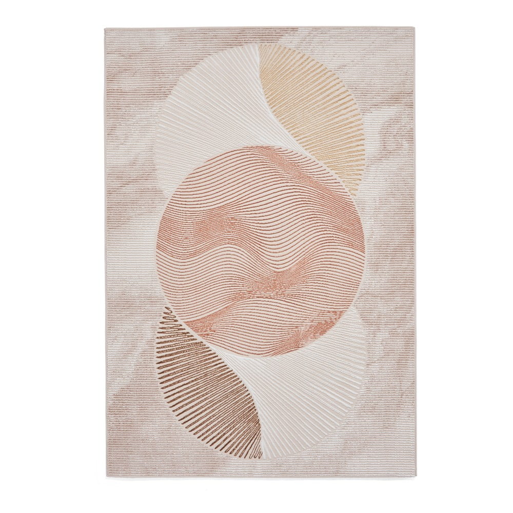 Ružový/krémovobiely koberec 160x230 cm Creation – Think Rugs