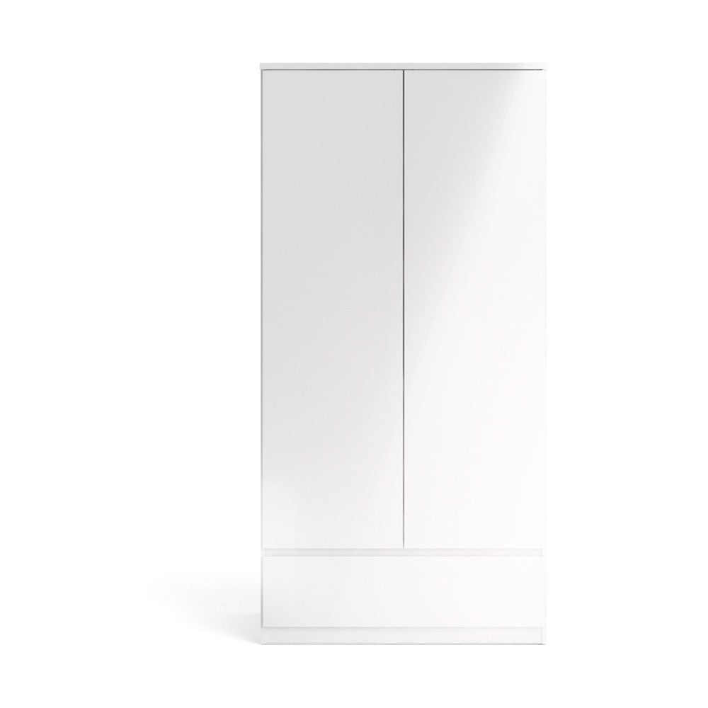 E-shop Biela šatníková skriňa 99x201 cm Naia - Tvilum