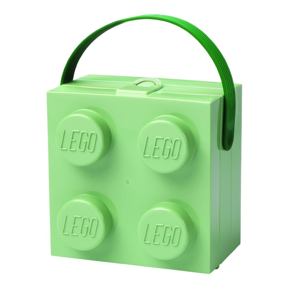 Obrázok Svetlozelený úložný box s rukoväťou LEGO®