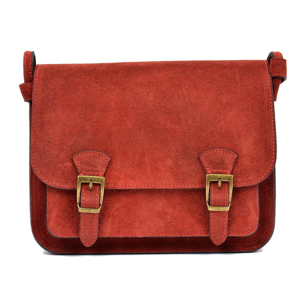 E-shop Červená kožená taška Renata Corsi Ella