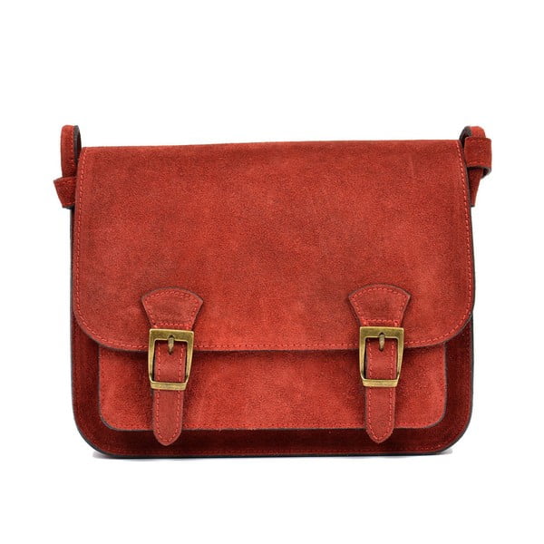 Červená kožená taška Renata Corsi Ella