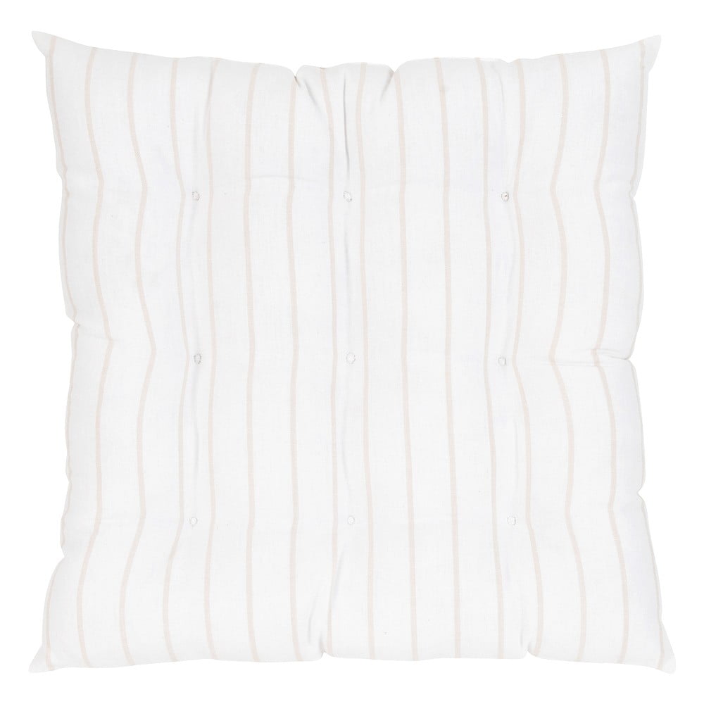 E-shop Bielo-béžový bavlnený sedák Westwing Collection Ludmilla