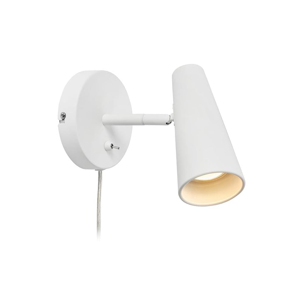 E-shop Biele nástenné svietidlo Markslöjd Crest, výška 17 cm