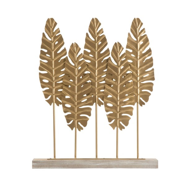 Dekoratívna soška v zlatej farbe Mauro Ferretti Long Leaf