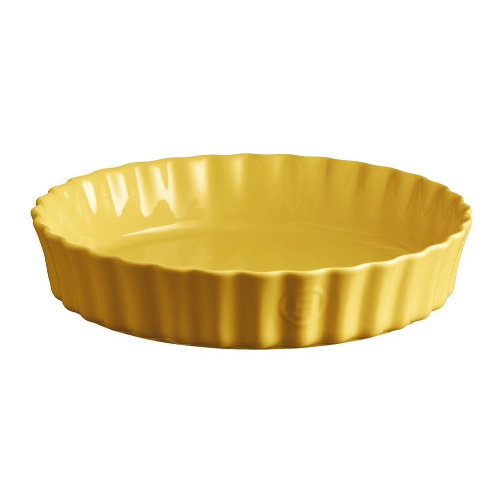E-shop Žltá keramická koláčová forma Emile Henry, ⌀ 28 cm