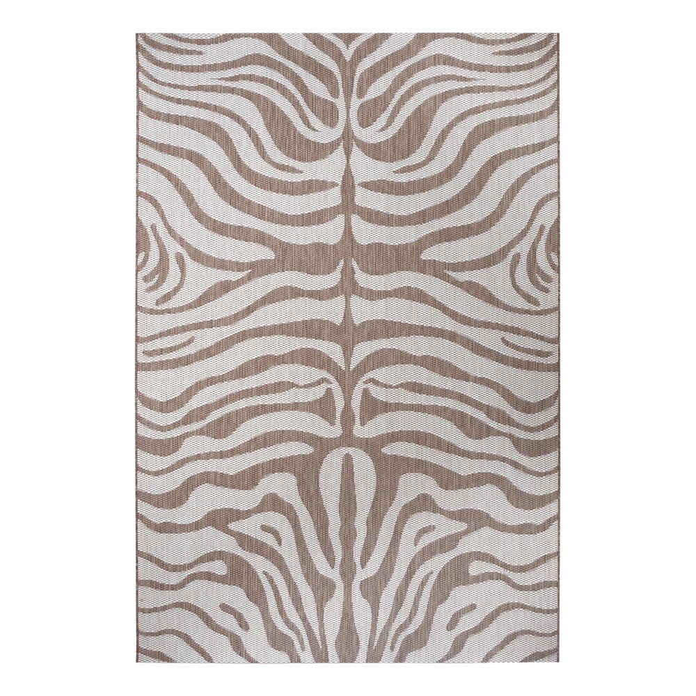 E-shop Hnedo-béžový vonkajší koberec Ragami Safari, 80 x 150 cm