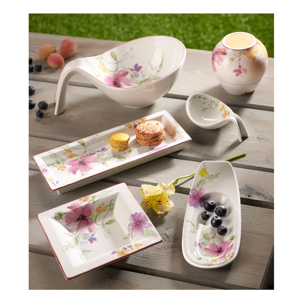 Obrázok Hranatá porcelánová miska s motívom kvetín Villeroy & Boch Mariefleur Gifts