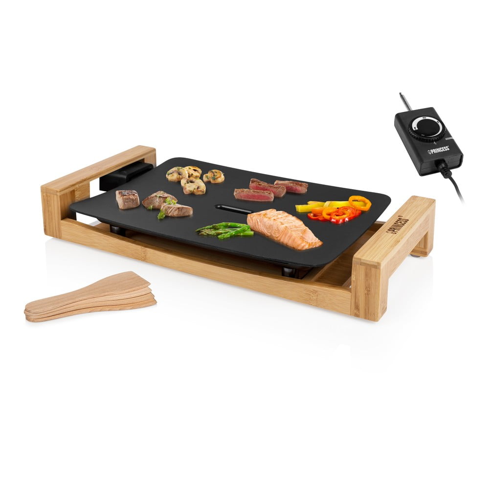 Obrázok Stolový elektrický gril s bambusovým rámom Princess Table Chef Pure, príkon 1600W