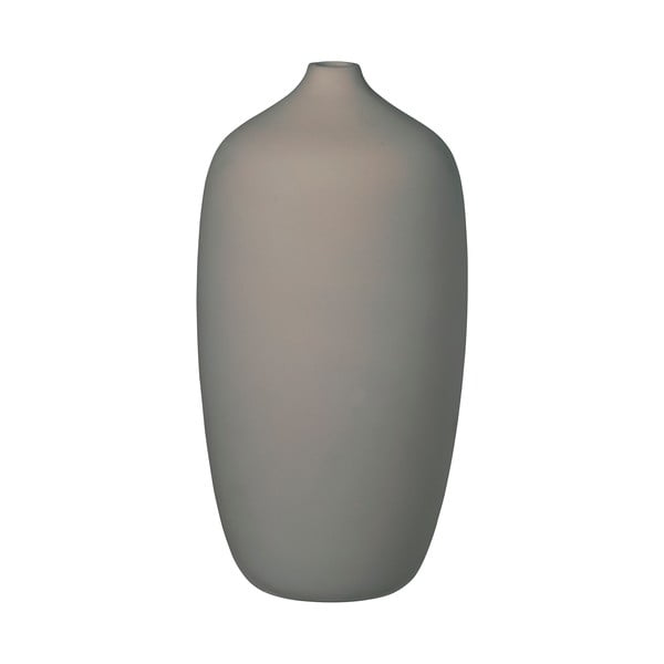 Sivá váza Blomus Ceola, výška 25 cm