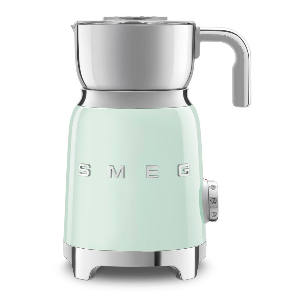 Svetlozelený elektrický šľahač mlieka Retro Style – SMEG