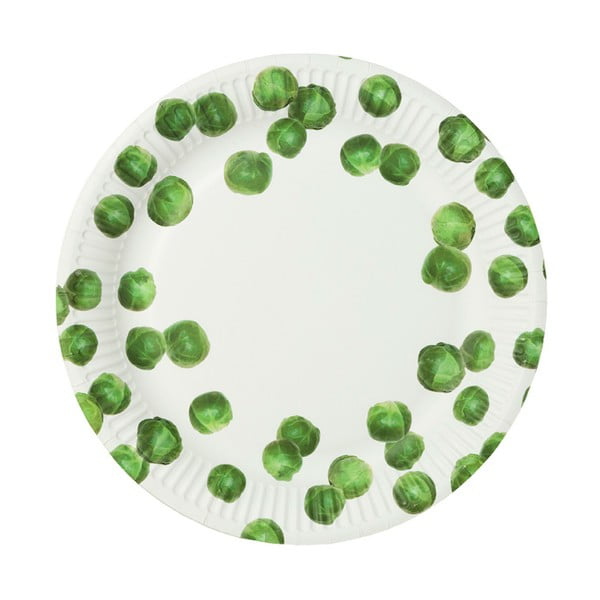 Sada 8 papierových tanierov Talking Tables Sprout