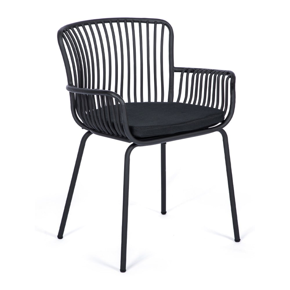 E-shop Súprava 2 čiernych záhradných stoličiek Bonami Selection Elia