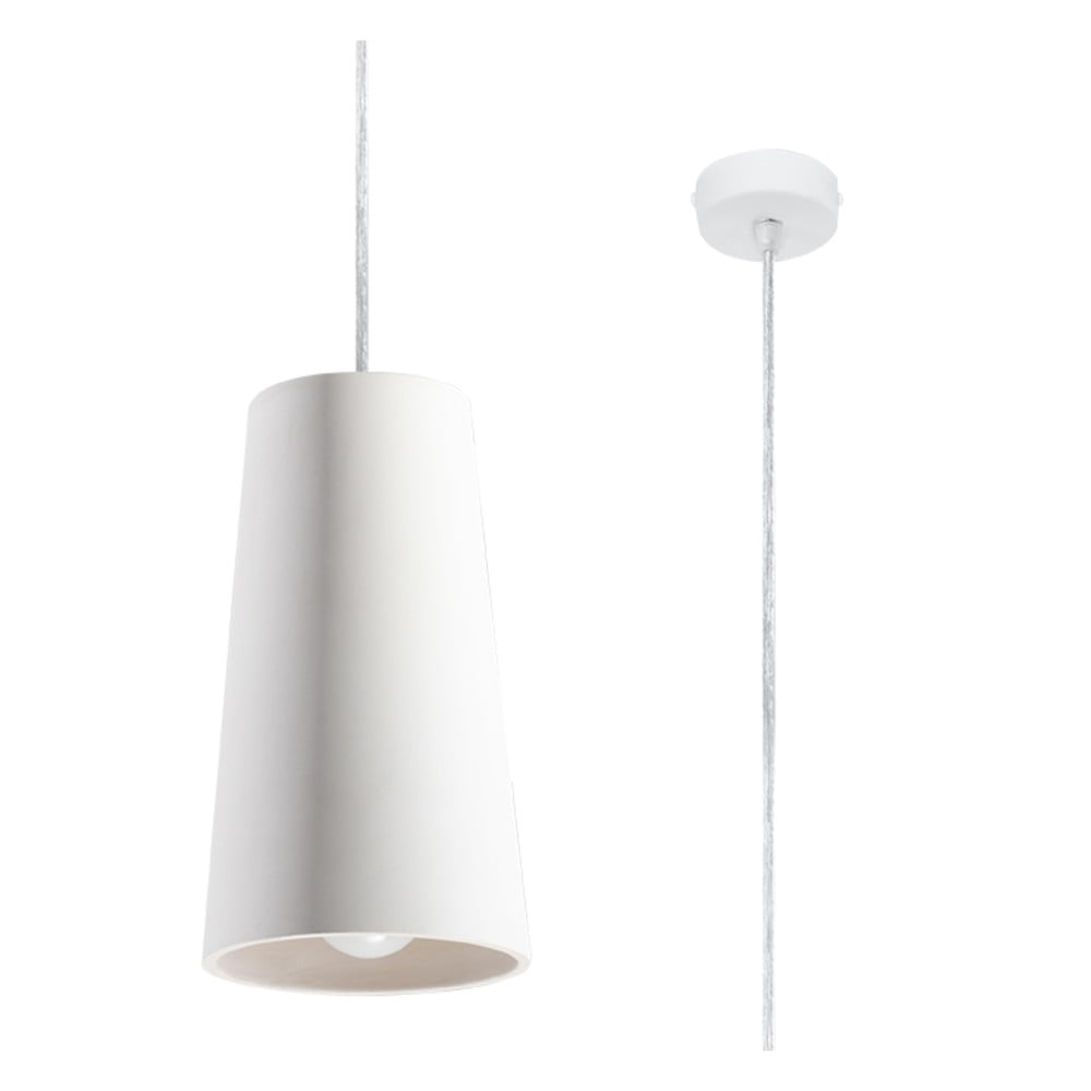 E-shop Biele keramické závesné svietidlo Nice Lamps Armica