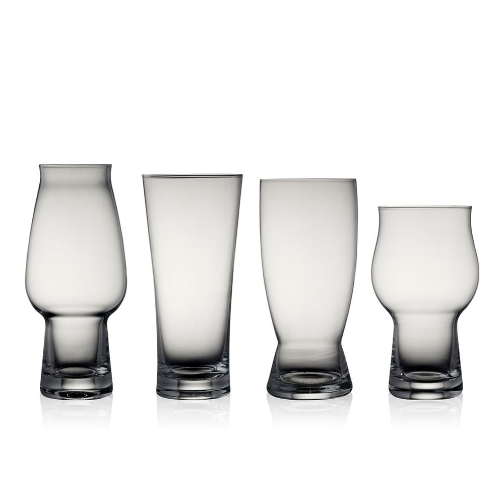 E-shop Súprava 4 pohárov na pivo Lyngby Glas