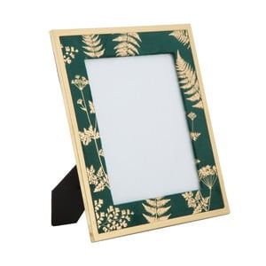 Zeleno-zlatý stolový fotorámik Mauro Ferretti Glam, 20 × 25 cm
