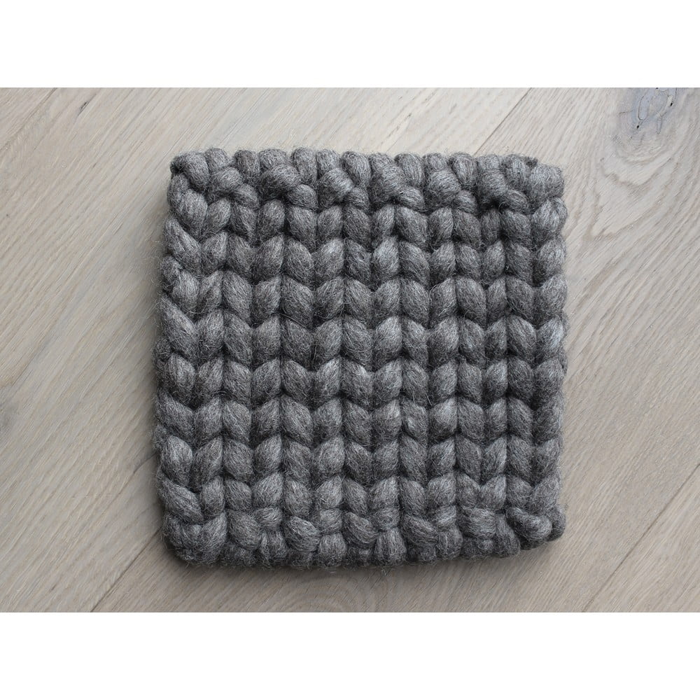 Obrázok Orechovohnedá pletená podložka pod nápoj z vlny Wooldot braider Coaster, 20 x 20 cm