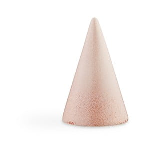 Ružová kameninová dekoratívna soška Kähler Design Glazed Cone Rose, výška 11 cm