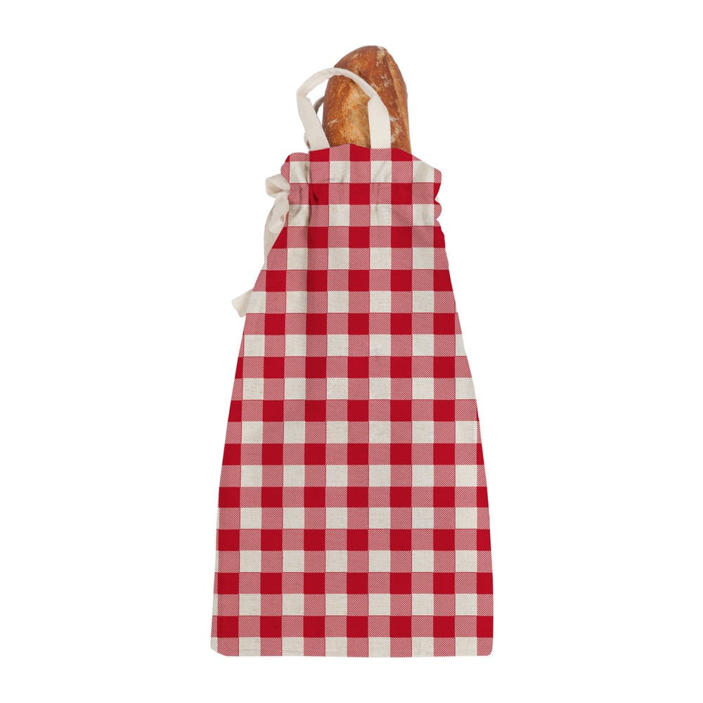 Obrázok Látková taška na pečivo Linen Couture Linen Bread Bag Red Vichy