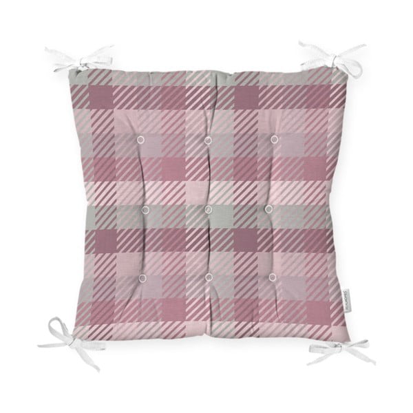 Sedák na stoličku Minimalist Cushion Covers Flannel Pink, 40 x 40 cm