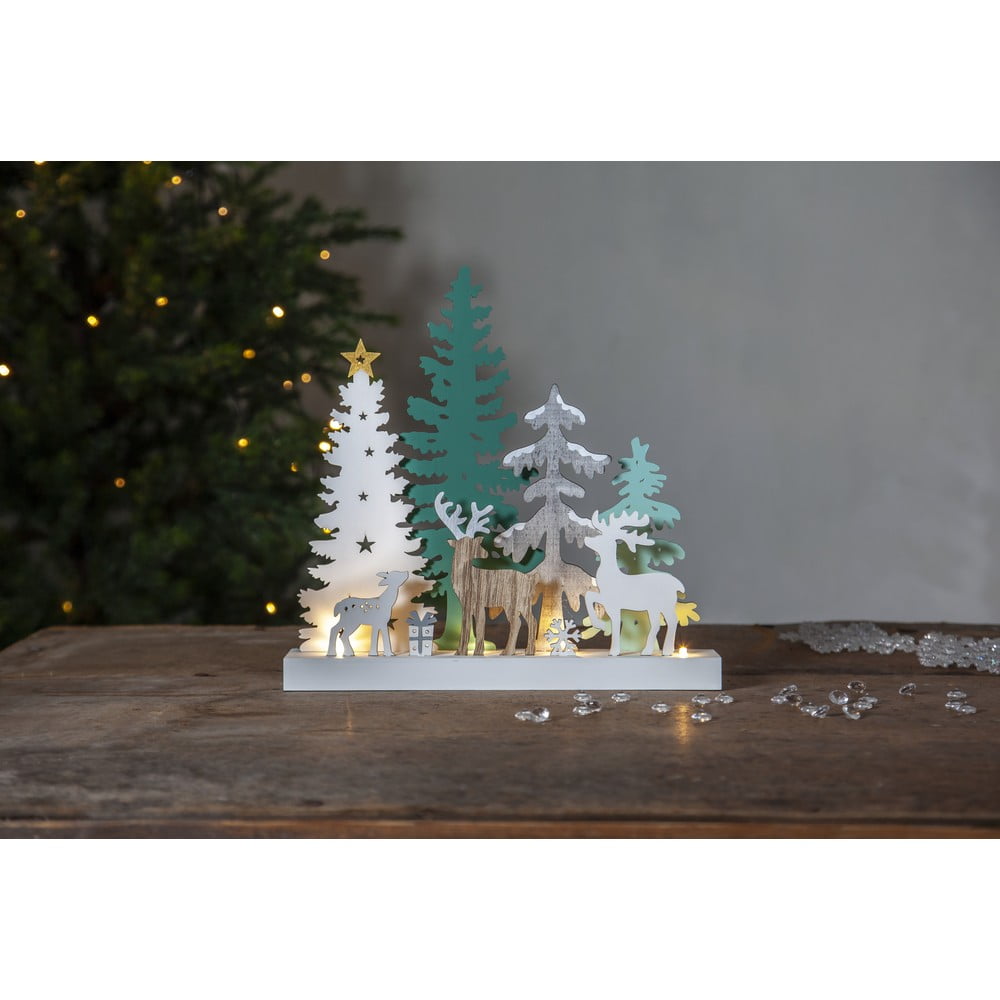 E-shop Vianočná svetelná LED dekorácia Star Trading Reinbek Forest, dĺžka 30 cm