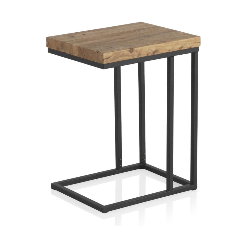 E-shop Odkladací stolík s doskou z brestového dreva Geese Lorena