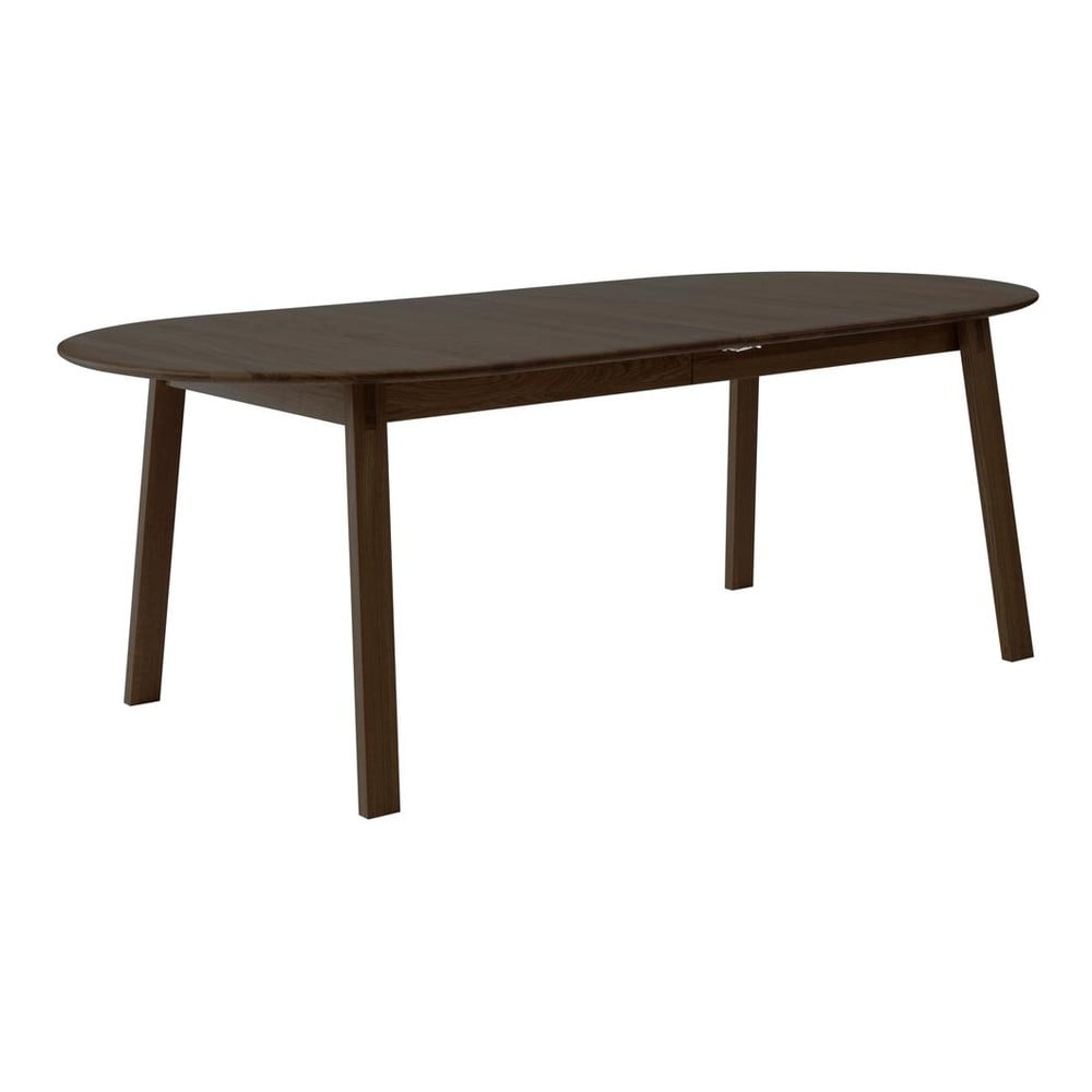 Hnedý rozkladací jedálenský stôl z dubového dreva 100x220 cm Amalfi – Hammel Furniture